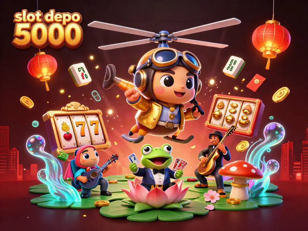 Experience the excitement of slot depo 5000 with vibrant scenes of action and colorful game elements.